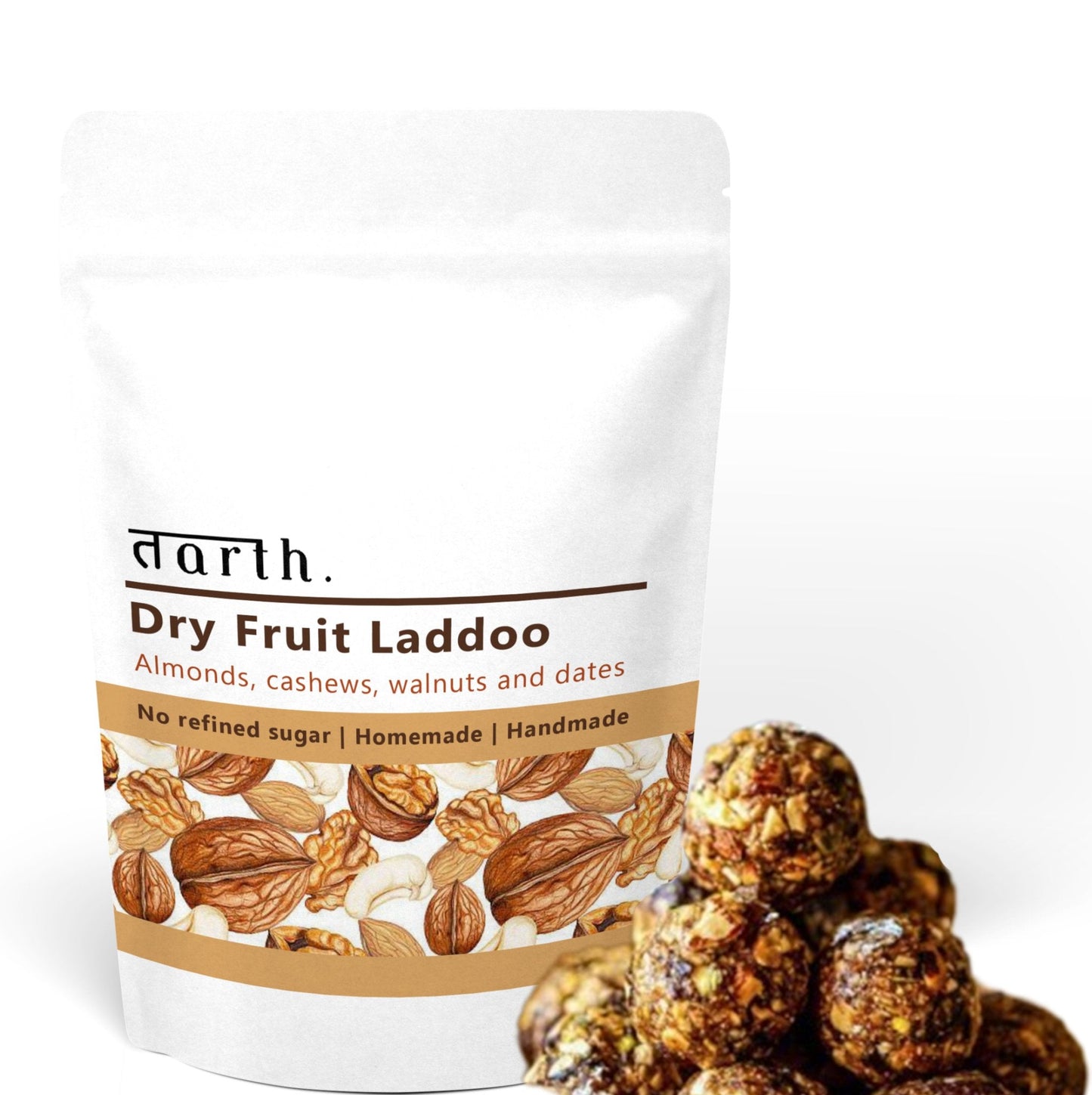 TARTH Protein Dry Fruit Laddoo's - Homemade, Handmade & Sugarfree | Energy Bar Replacement - 200g 