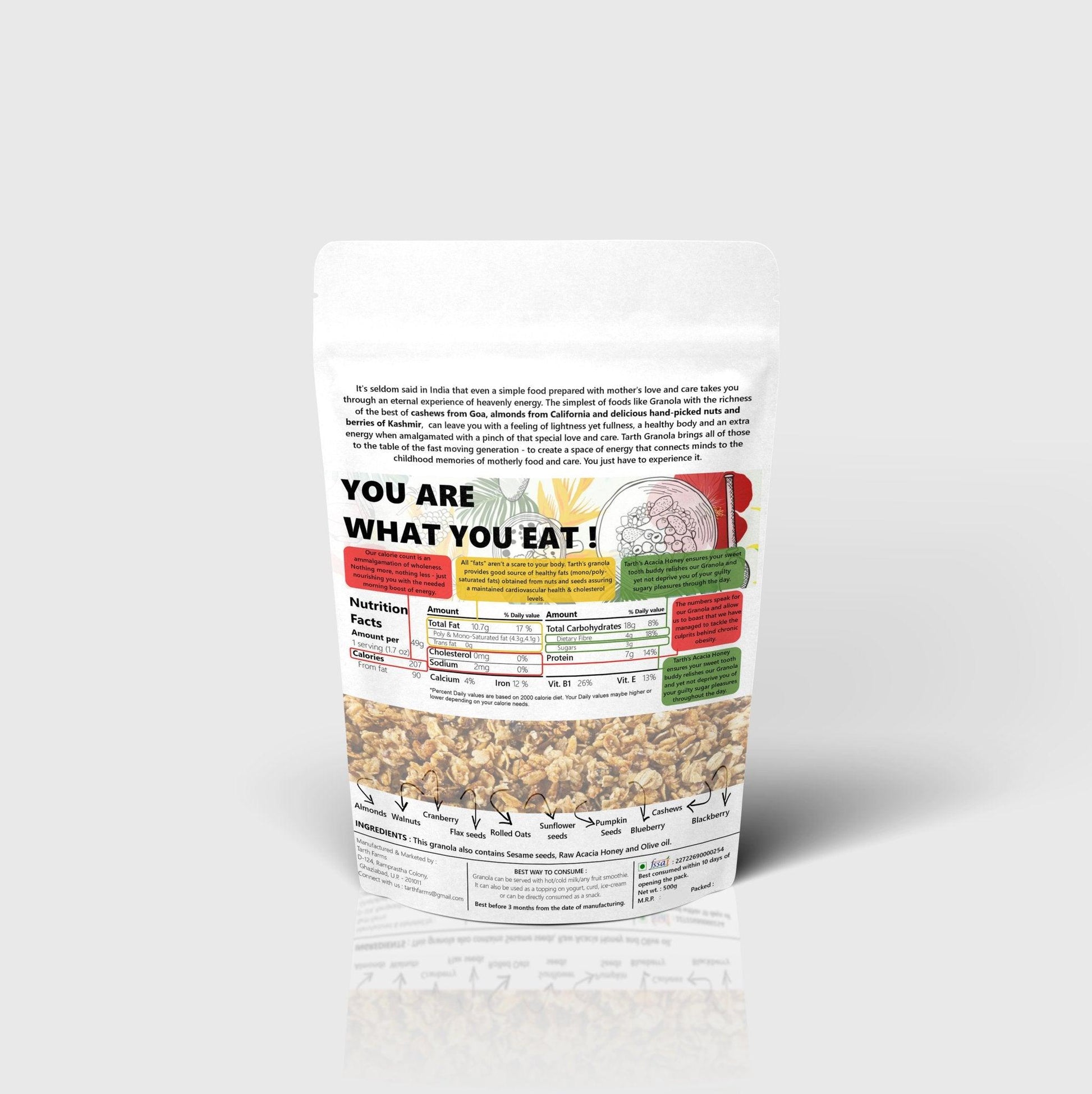 Tarth Healthy Nuts and Seeds Granola - Eternal Bliss: Classic Fruits, Nuts and Seeds