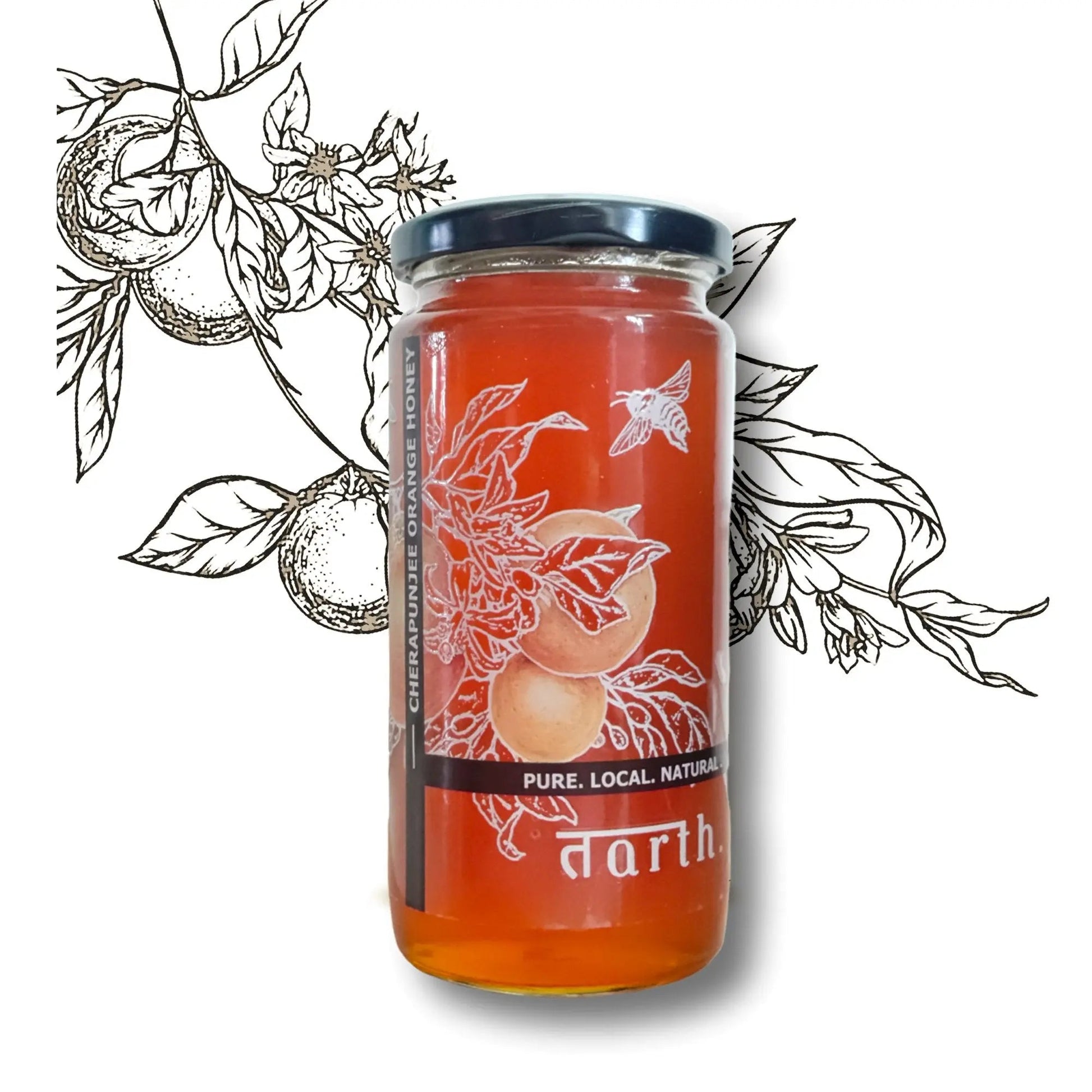 Tarth Raw Cherrapunjee Orange Honey - 100% Pure | Natural | Unprocessed 
